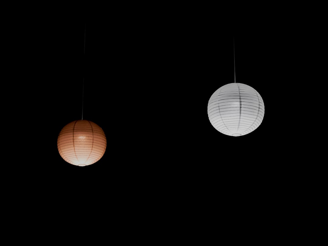 Photo paper lantern semi flush light